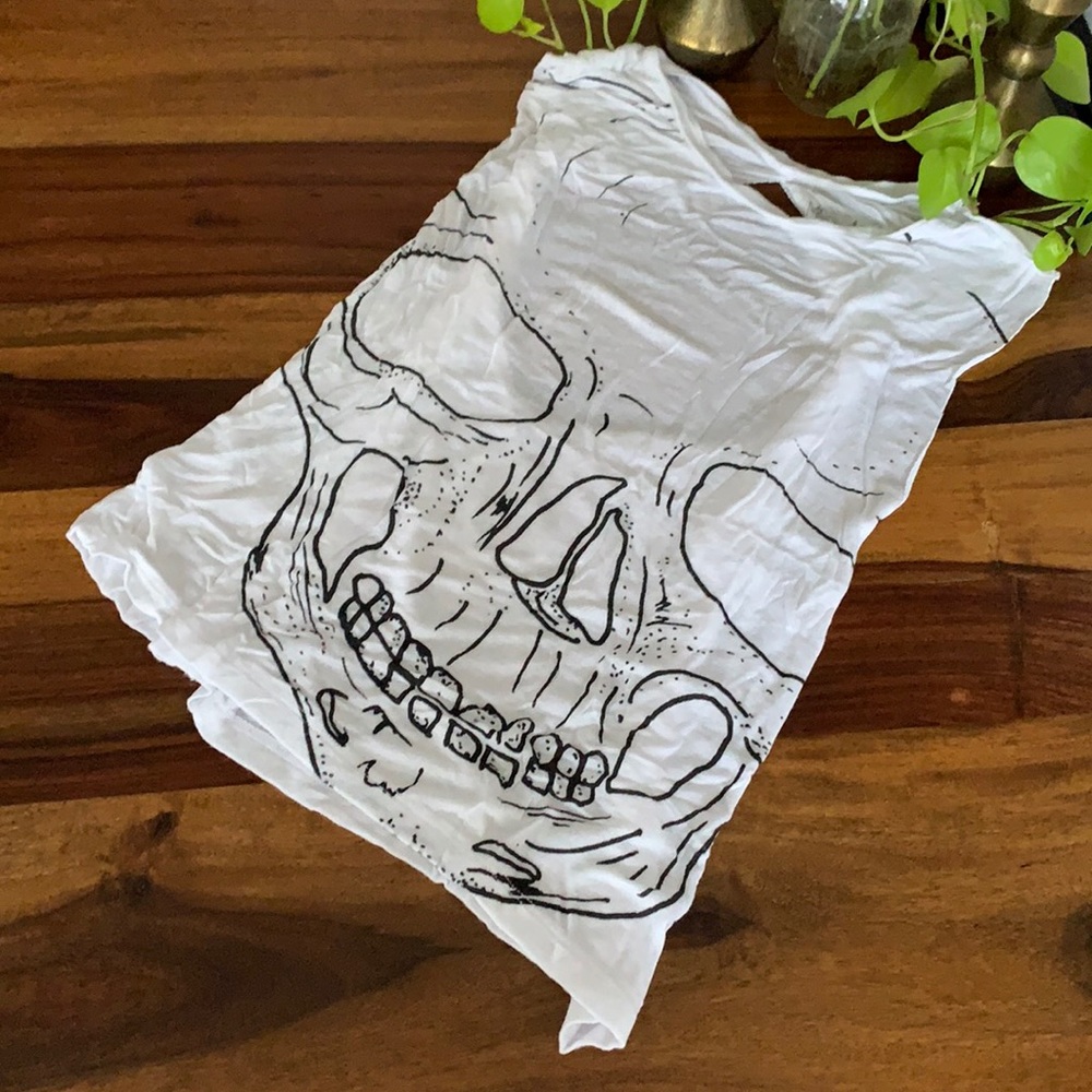 Open Back Skull Tank